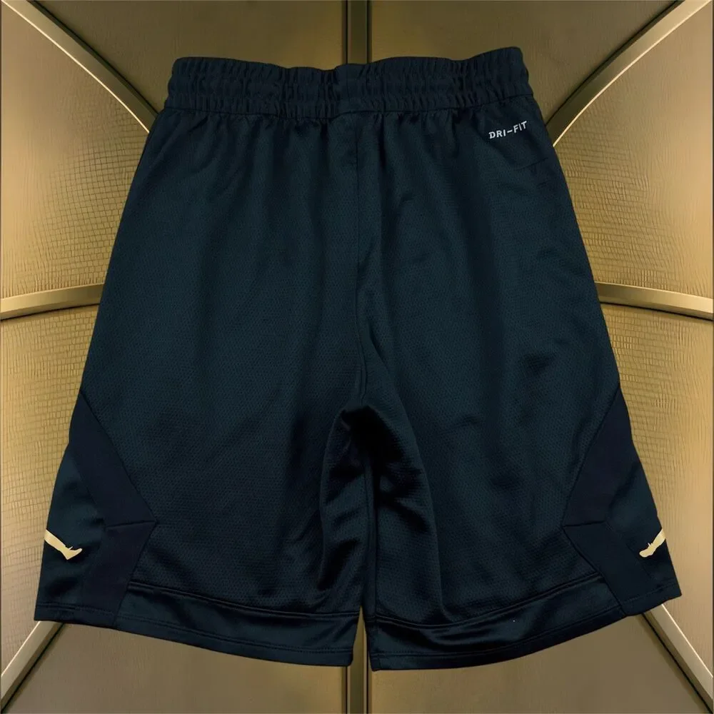 Nike Air Jordan Men's BLK/GOLD Diamond Rise Basketball Shorts S Small 887438 014